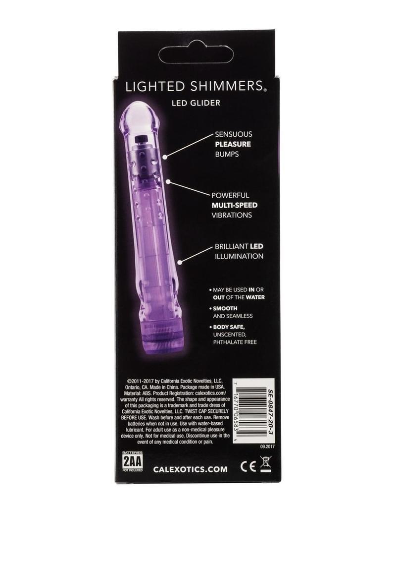 Lighted Shimmers Led Glider Vibrator