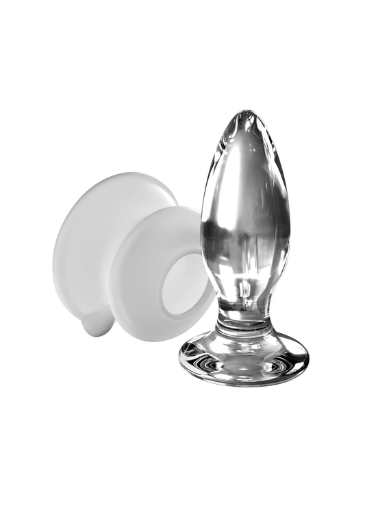 Icicles No. 91 Glass Anal Plug with Bendable Silicone Suction Cup
