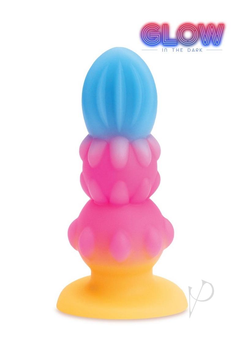 Alien Nation Sprite Silicone Anal Plug - Blue/Pink/Yellow