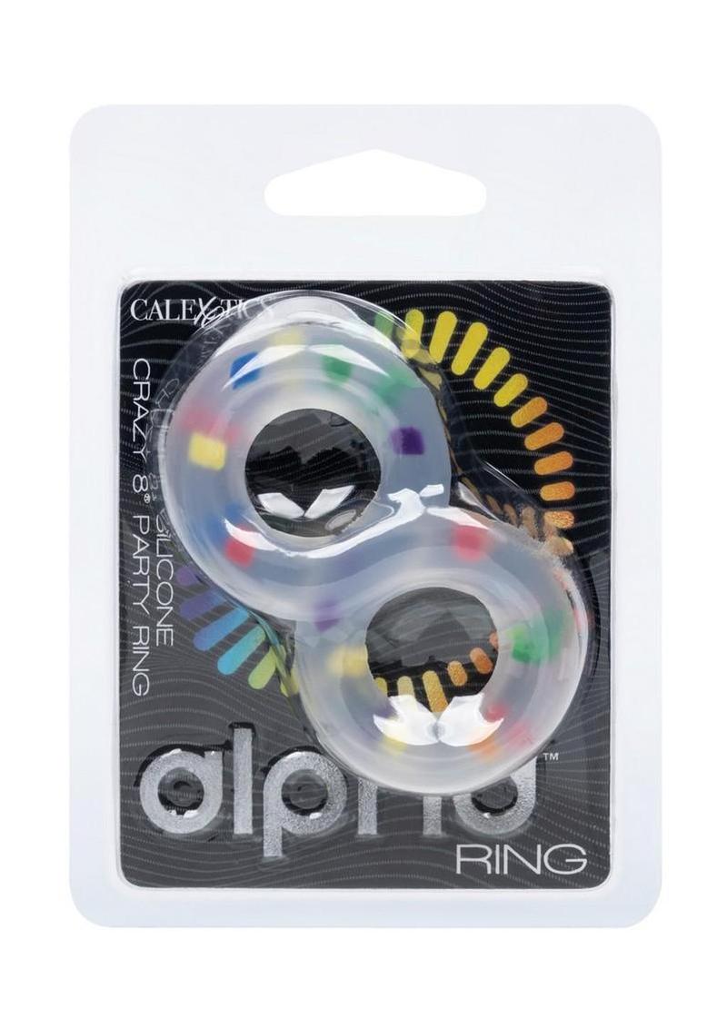 Alpha Liquid Silicone Crazy 8 Party Ring - Multicolor