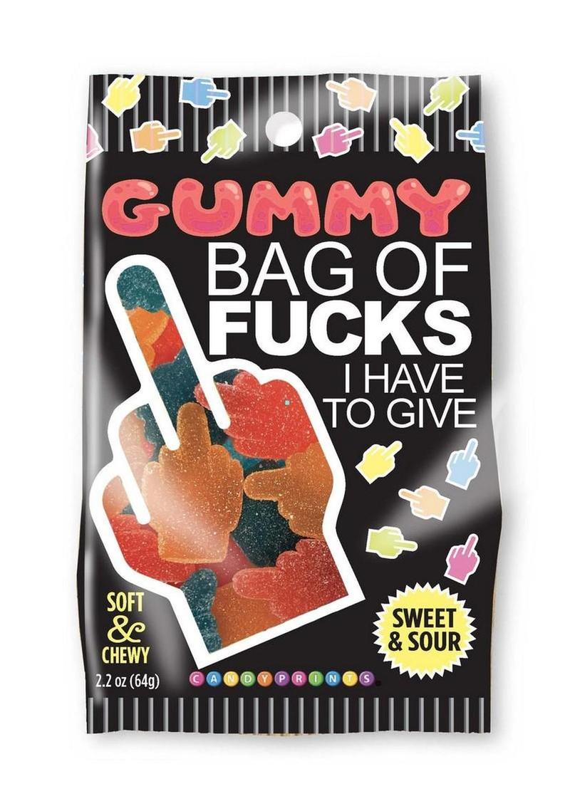 Bag Of Fucks I Have to Give Sour Gummies - 2.2oz