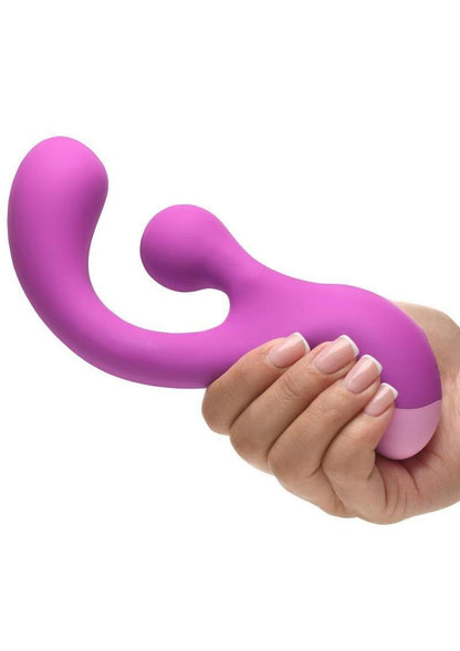 Bang! Gyro Rabbit Rechargeable Silicone Vibrator - Purple