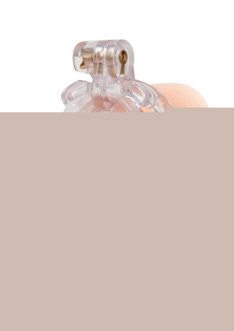 Blueline Acrylic See Thru Mini Cock Micro Chastity Cage - Clear