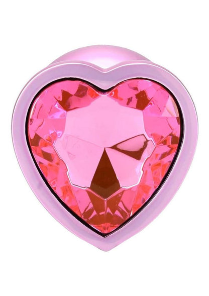 Booty Bling Heart Diamond Jeweled Wearable Metal Plug