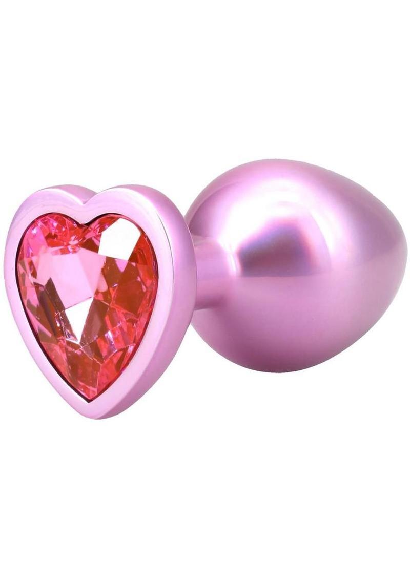 Booty Bling Heart Diamond Jeweled Wearable Metal Plug