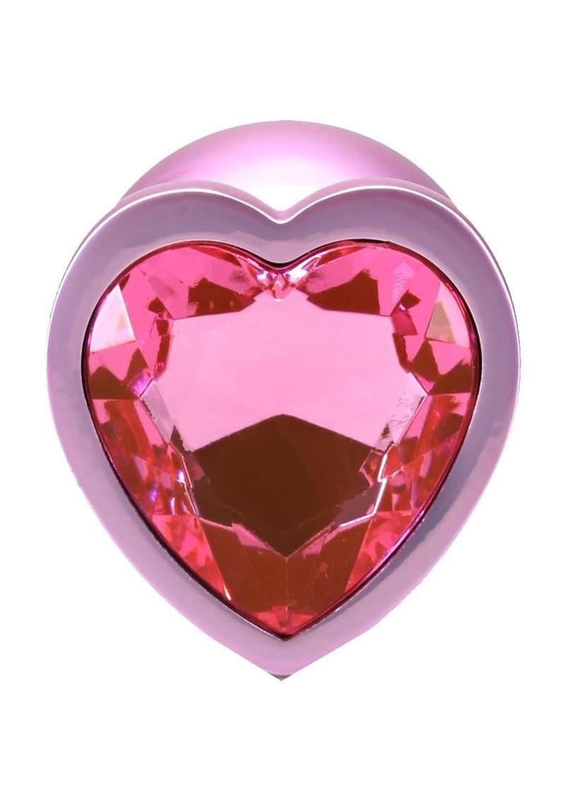 Booty Bling Heart Diamond Jeweled Wearable Metal Plug