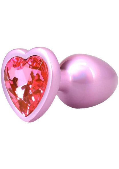 Booty Bling Heart Diamond Jeweled Wearable Metal Plug