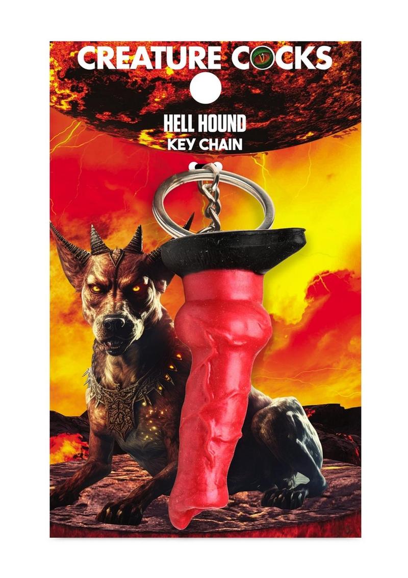 Creature Cocks Hell-Hound Keychain - Metal/Red