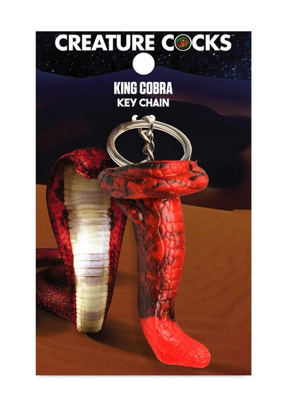 Creature Cocks King Cobra Keychain - Metal/Red