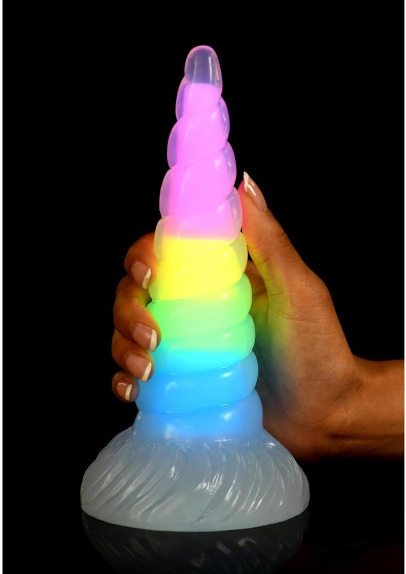 Creature Cocks Uni-Glow Glow In The Dark Silicone Dildo