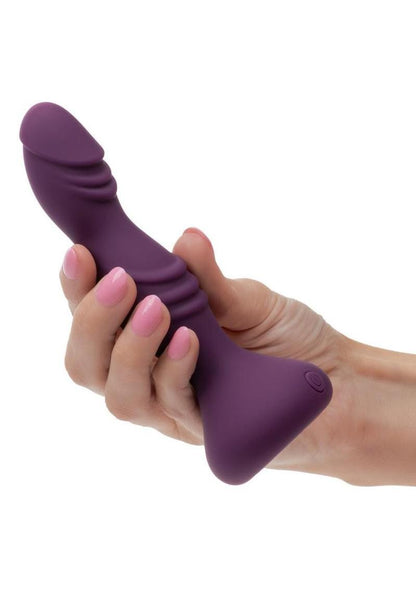 Deep Stud Rechargeable Silicone Reverberating Probe