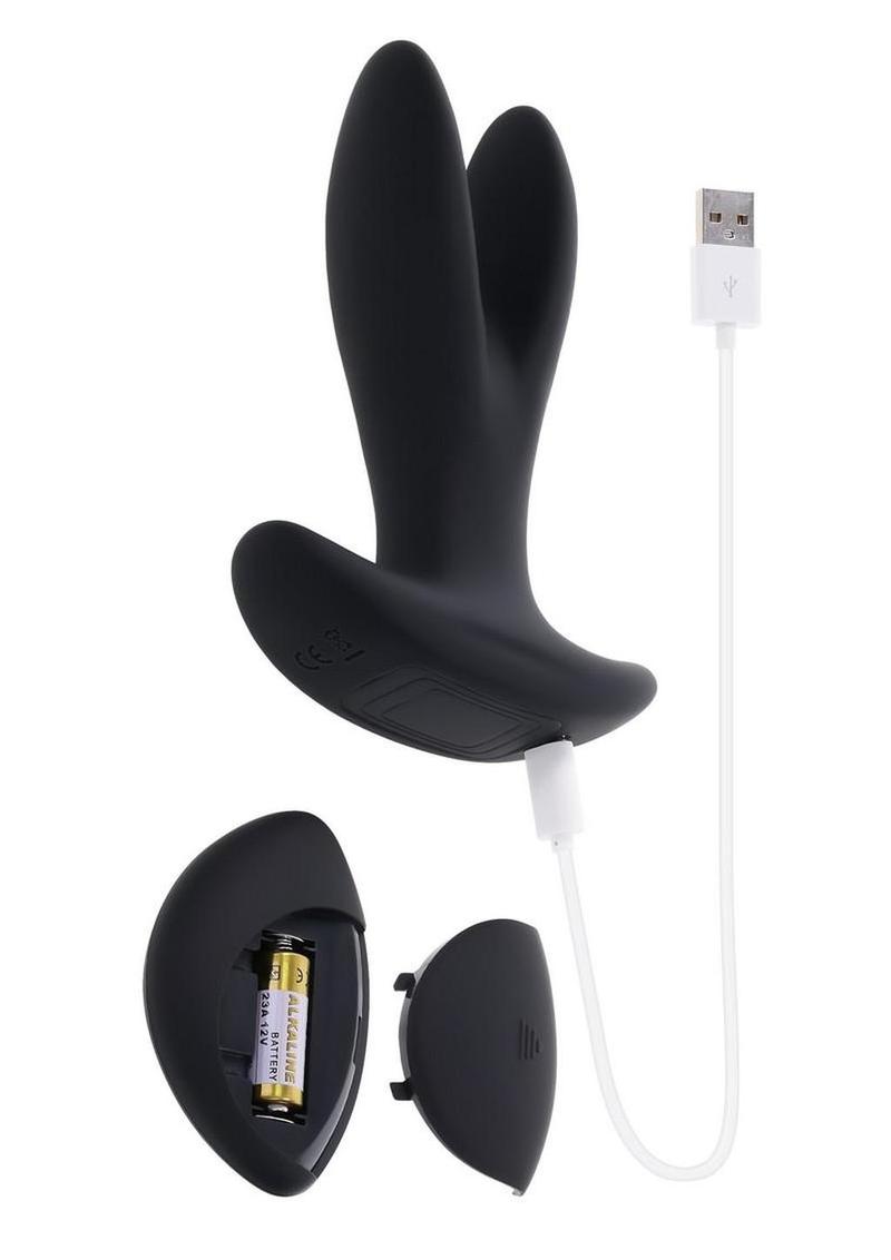 Gender X Spread The Love Rechargeable Silicone Vibrating Anal Plug with Remote Control