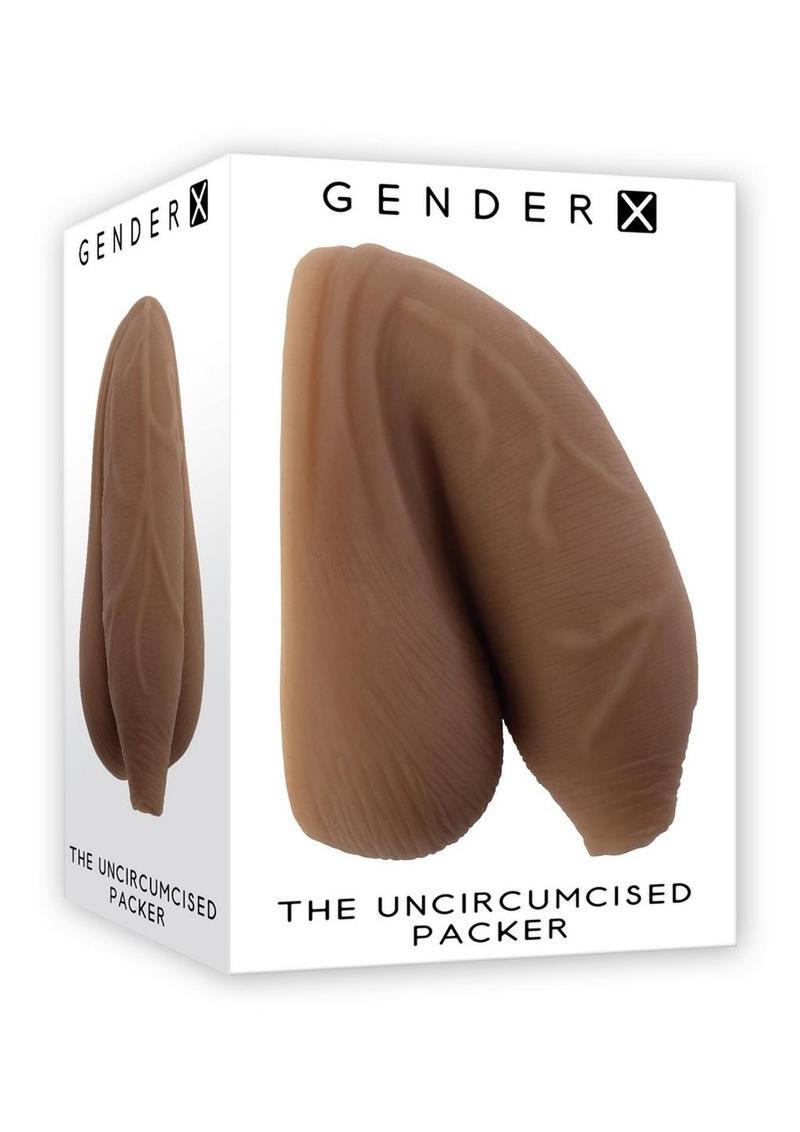 Gender X Tpe Uncircumsized Packer Dildo - Chocolate