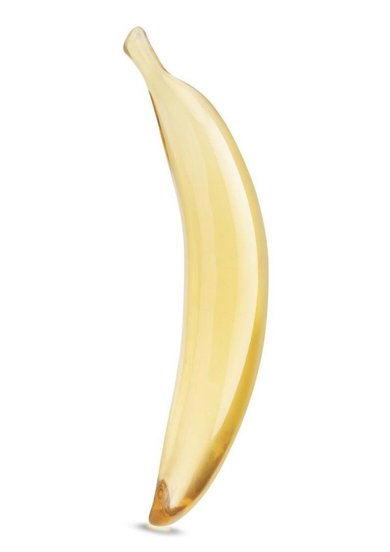 Glas Banana Joy Glass Dildo - Yellow - 7in