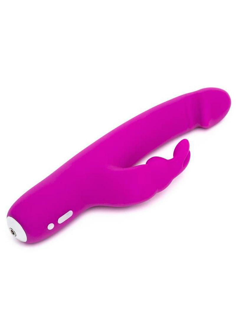 Happy Rabbit Slimline Realistic Silicone Rabbit Vibrator - Purple