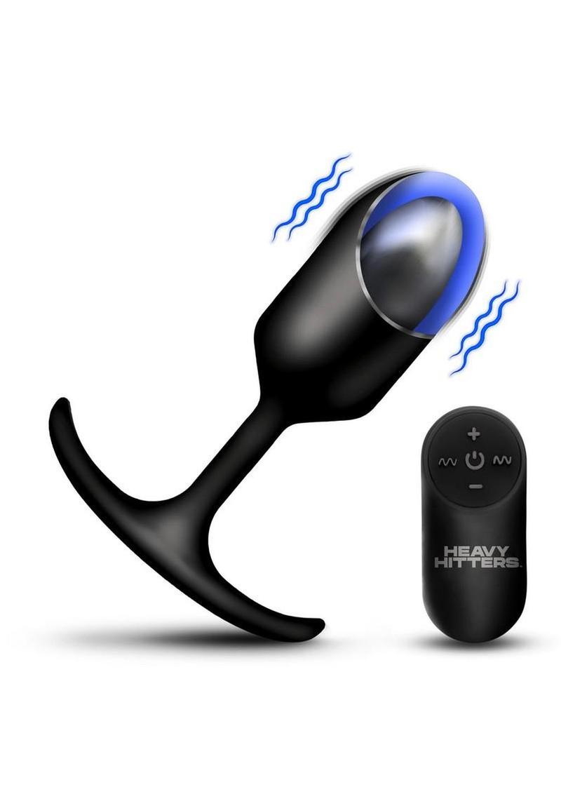 Heavy Hitters Vibrating Weighted Rechargeable Silicone Anal Plug