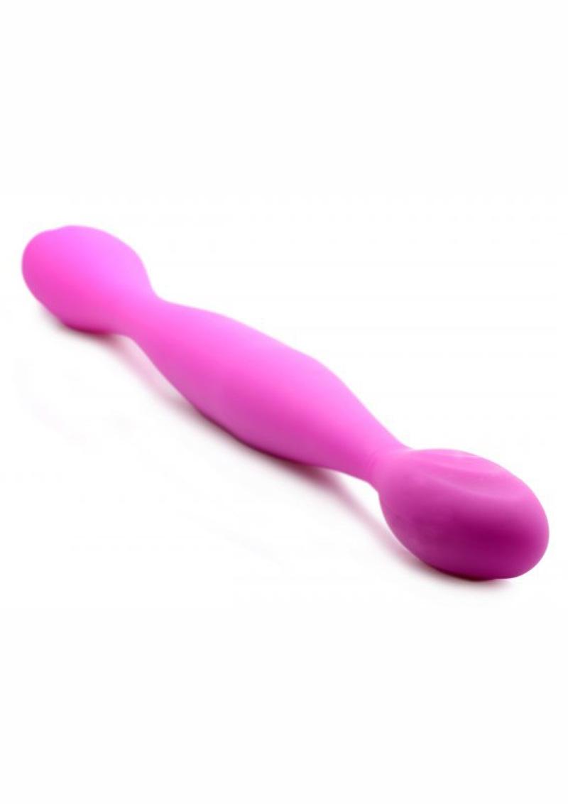 Inmi Double Thump 7x Flexible Rechargeable Silicone Dual Dildo - Pink