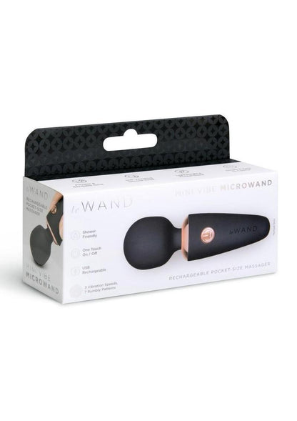 Le Wand Mini Micro Silicone Wand - Black