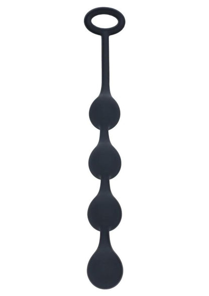 Levelz Waterdrop Silicone Anal Balls - Black - Small - 20mm