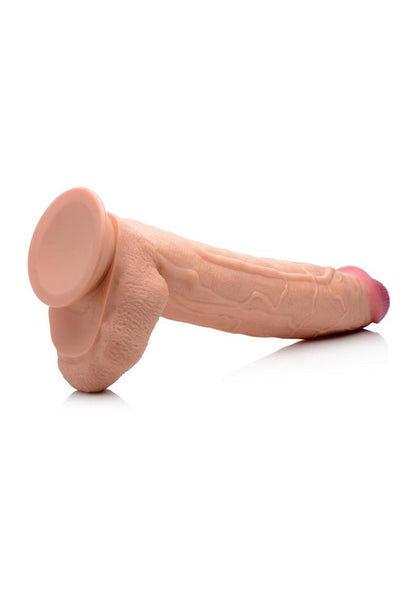 Master Cock Raging Rhino Veiny 17in Dildo - Vanilla