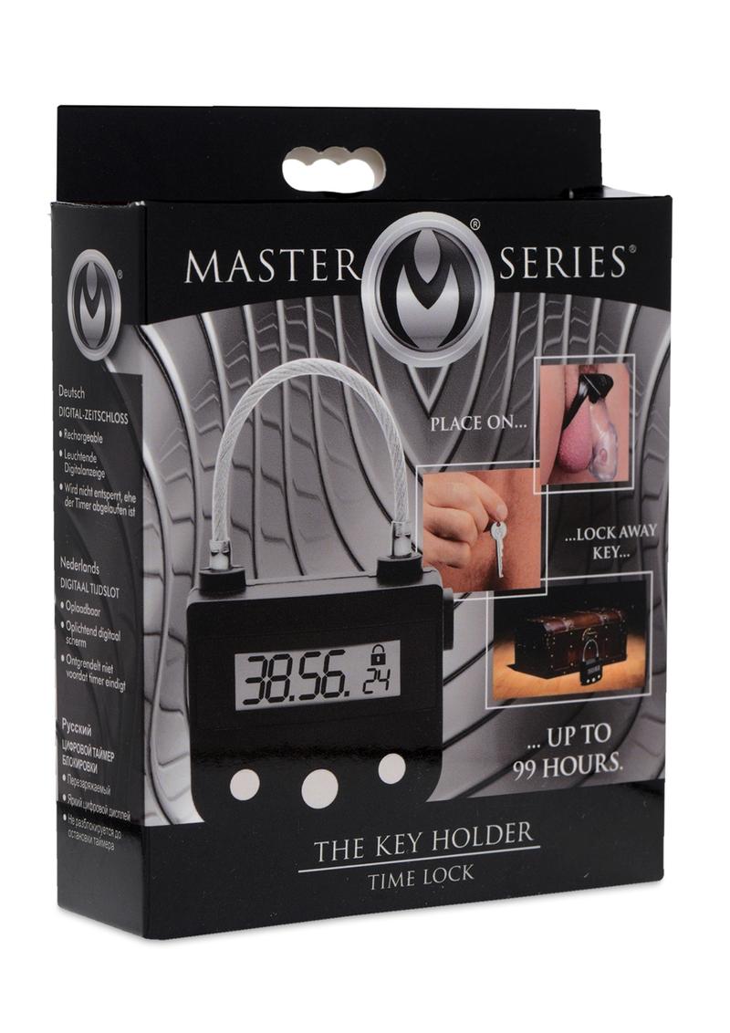 Master Series The Key Holder Time Lock - Rechargeable - Black