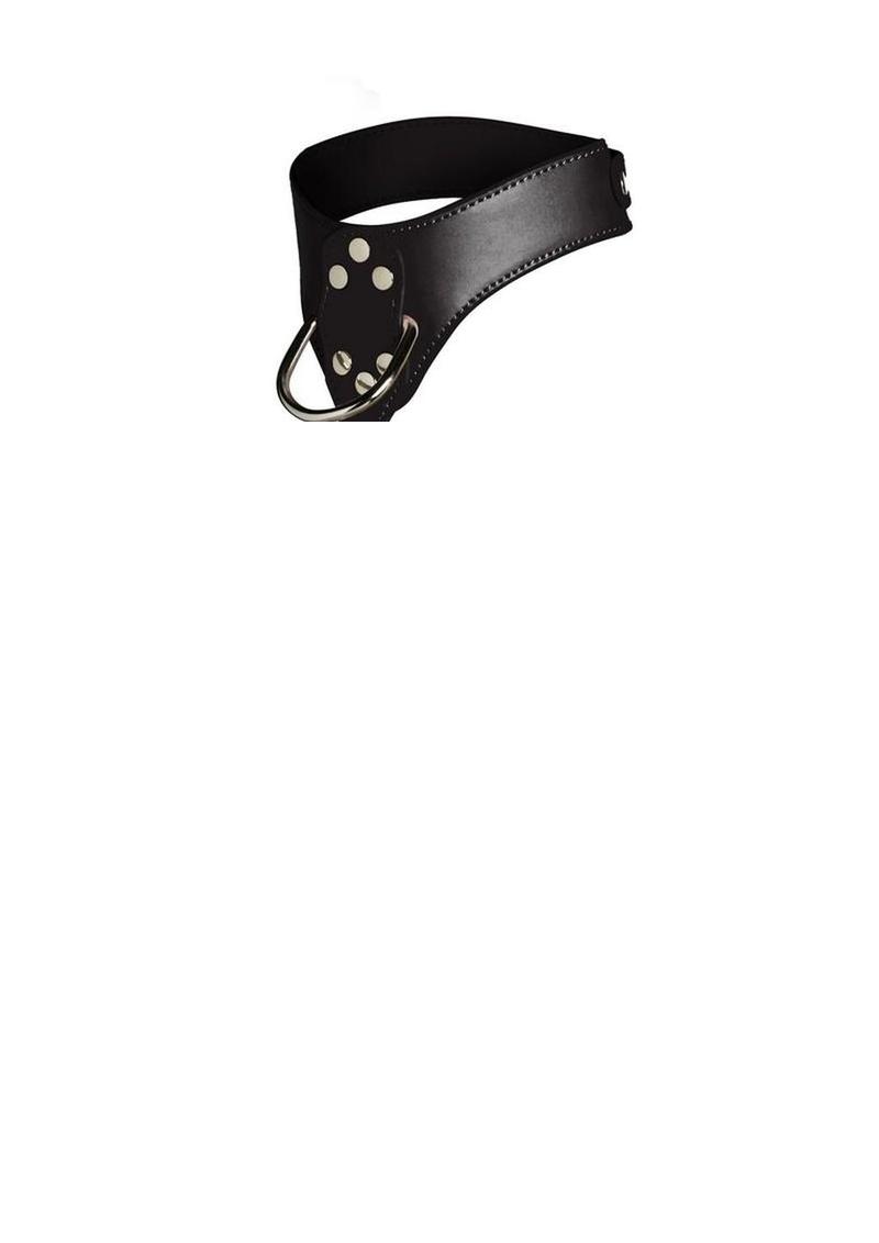 Master Series Vixen Female Chest Vegan Leather Harness - Black