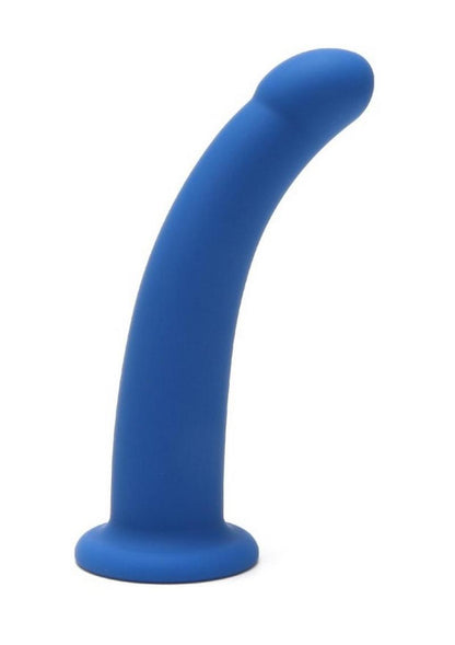 ME YOU US Blue Curved Silicone Dildo