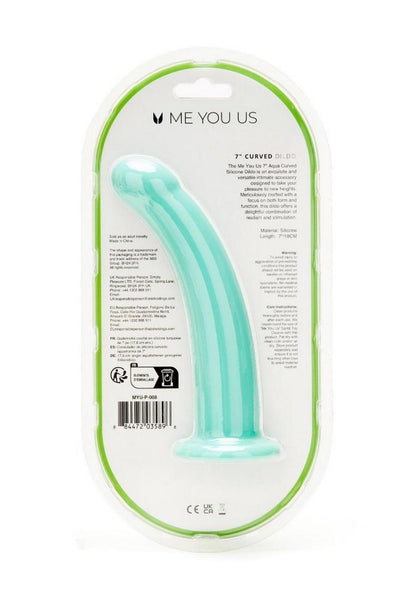 ME YOU US Curved Silicone Dildo