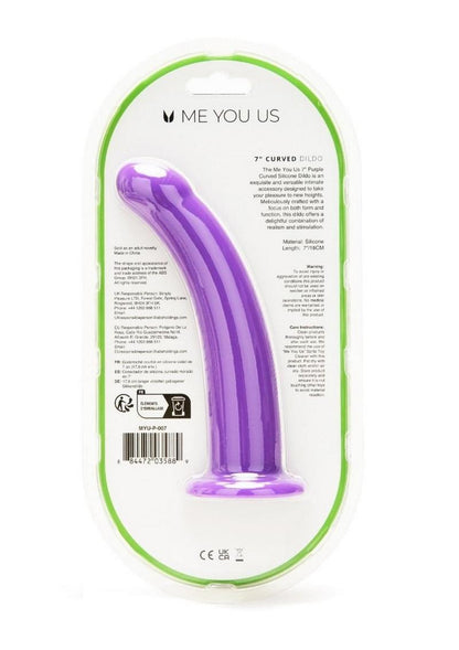 ME YOU US Curved Silicone Dildo