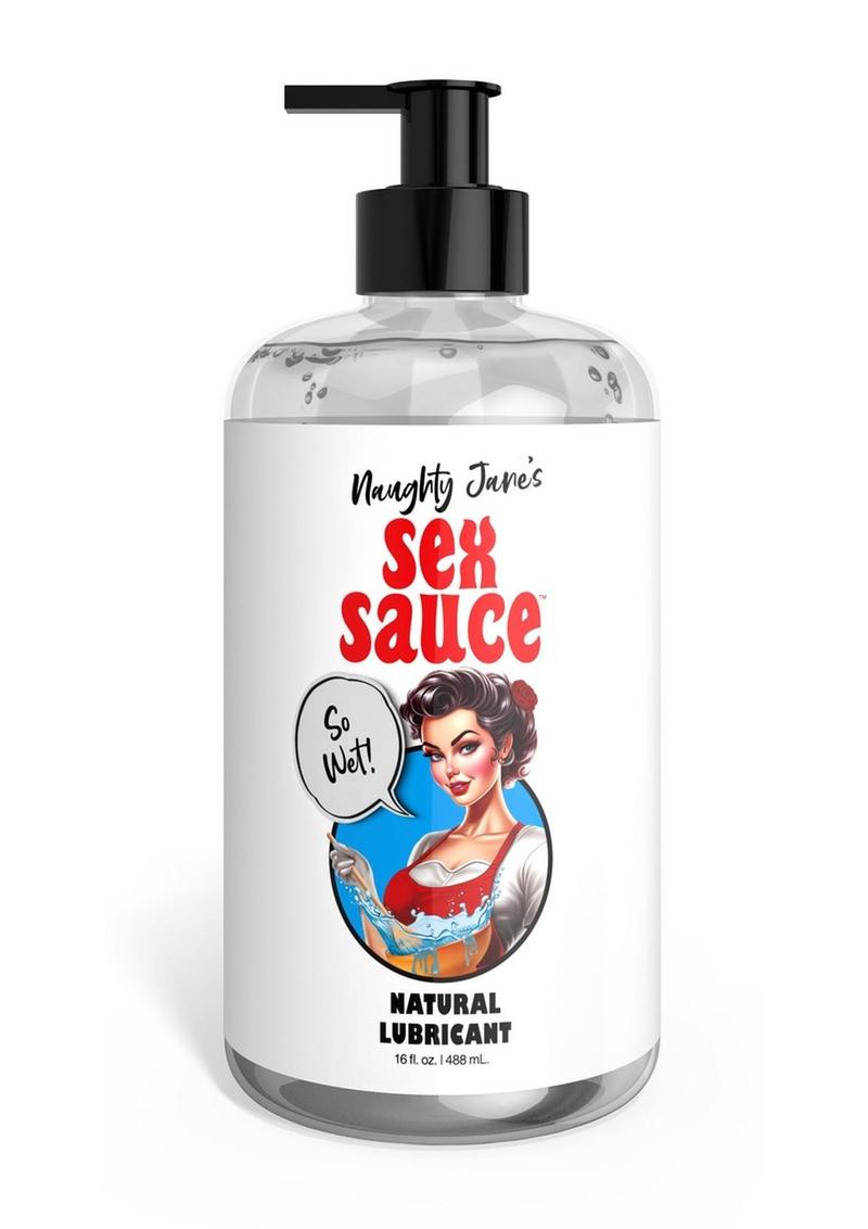 Naughty Jane's Sex Sauce Natural Lubricant - Clear - 16oz