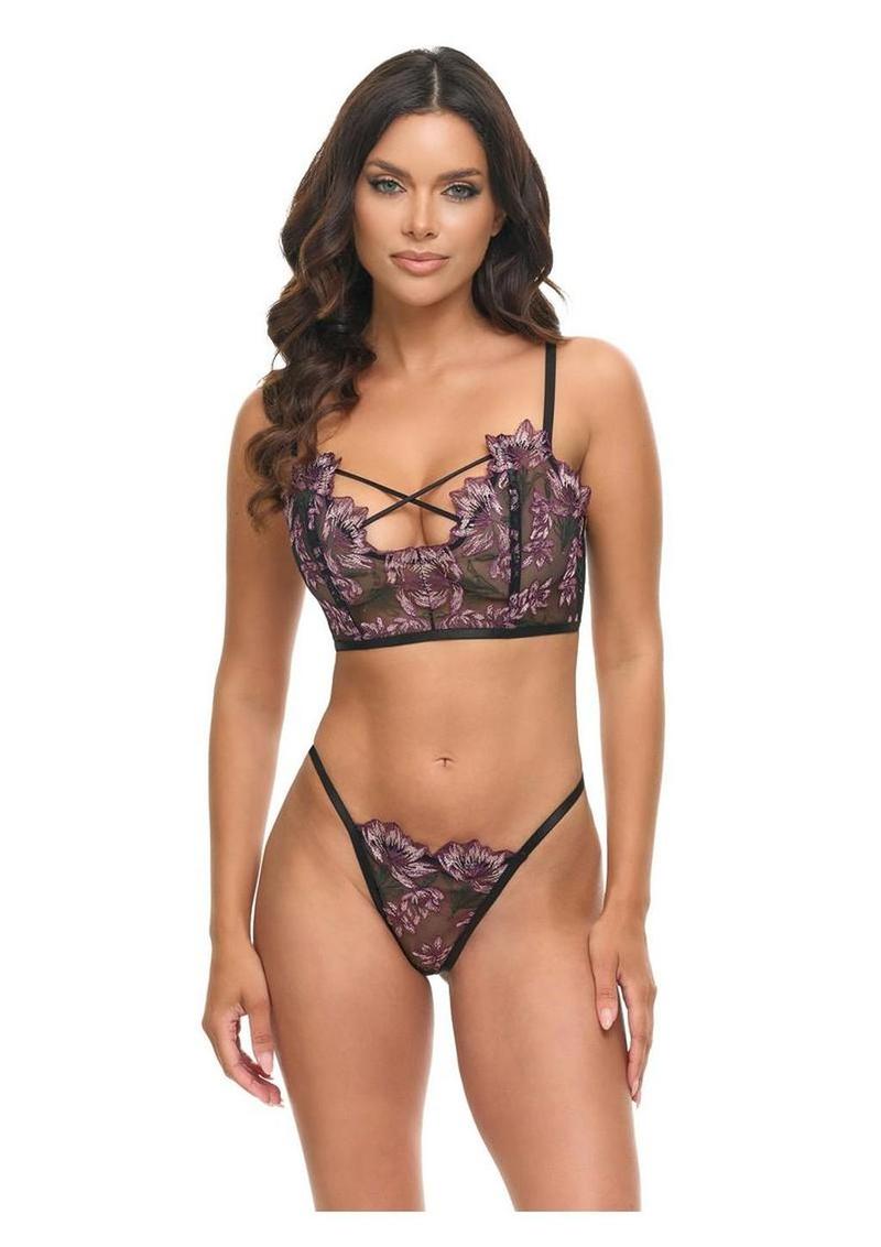 Oh LA LA Cheri Adela Bustier - Black - Small - Set