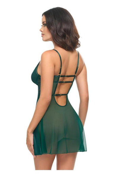 Oh LA LA Cheri Dawn Babydoll - Green - Medium