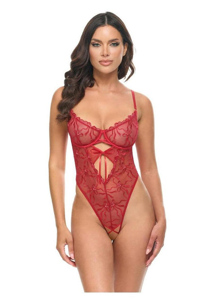 Oh LA LA Cheri Mariah Teddy - Red - Small