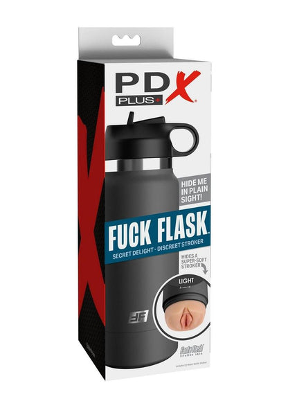 Pdx Plus Fuck Flask Secret Delight Pussy Stroker - Grey/Vanilla