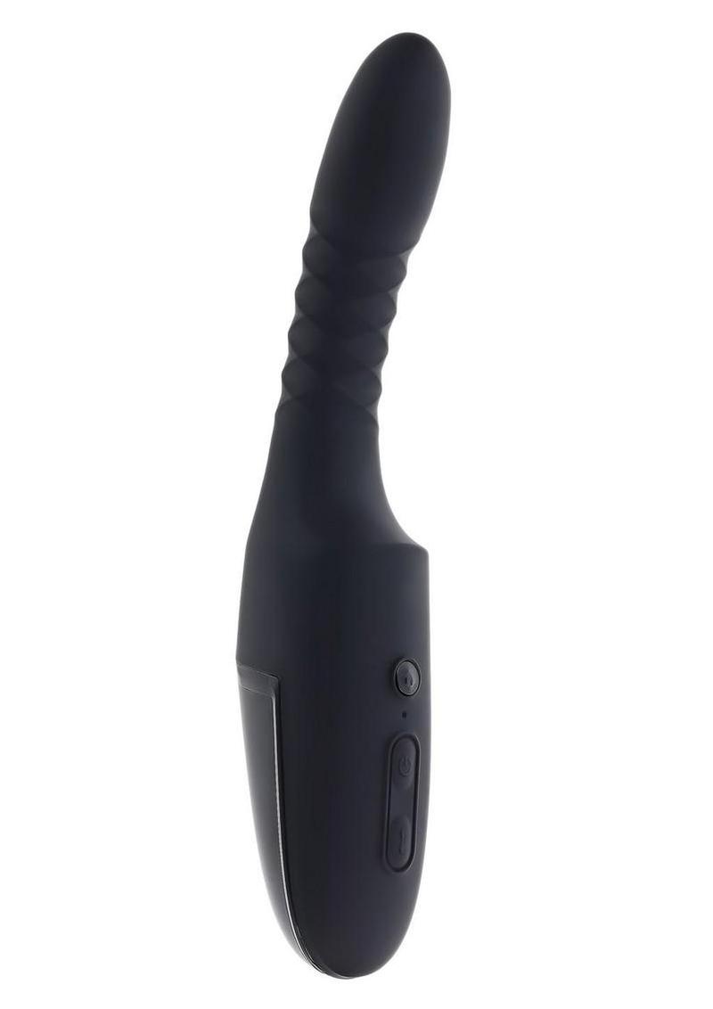 Playboy Overdrive Rechargeable Silicone Heating Vibrator - Black