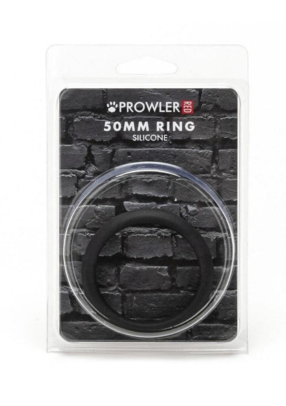 Prowler Red Silicone 50mm Cock Ring - Black