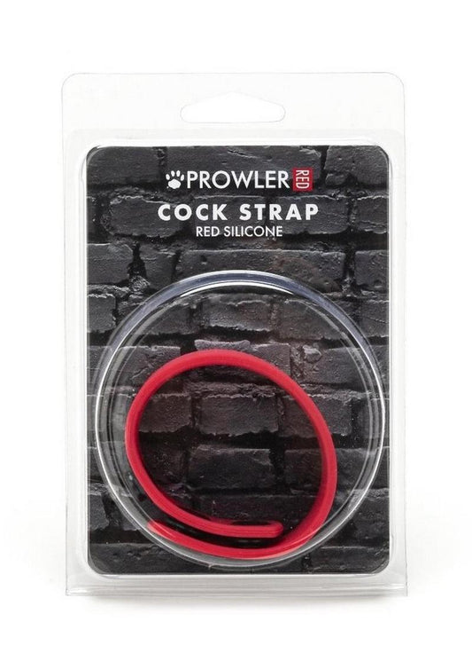 Prowler Red Silicone Cock Strap - Red