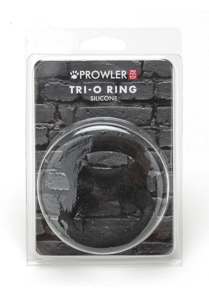 Prowler Red Tri-O Silicone Ring - Black