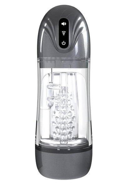 Pumped Sonicpull 10 Function Multimedia Enhanced Masturbator - Grey/Gun Metal