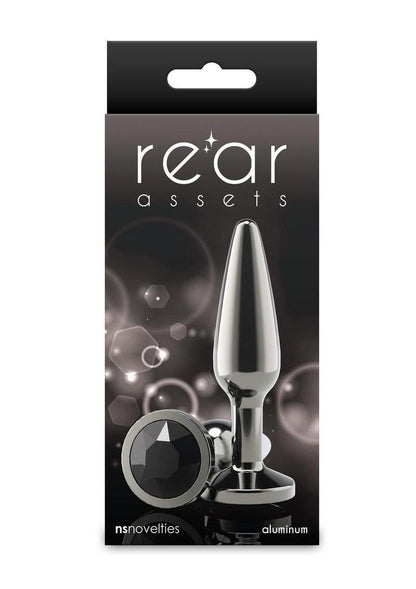 Rear Assets Chrome Tapered Anal Plug - Gray/Grey - Medium