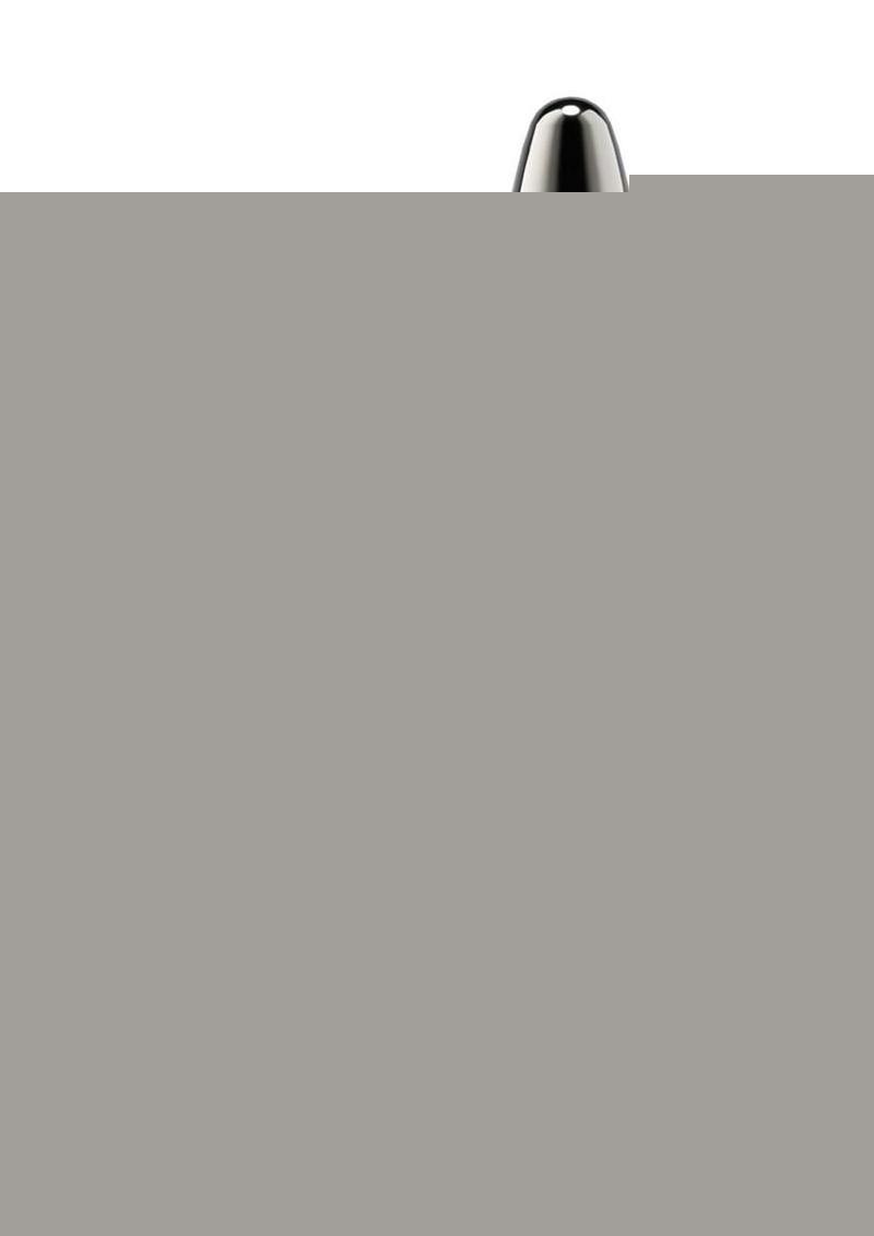 Rear Assets Chrome Tapered Anal Plug - Gray/Grey - Medium