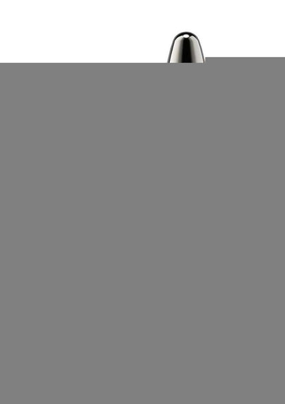 Rear Assets Chrome Tapered Anal Plug - Gray/Grey - Medium