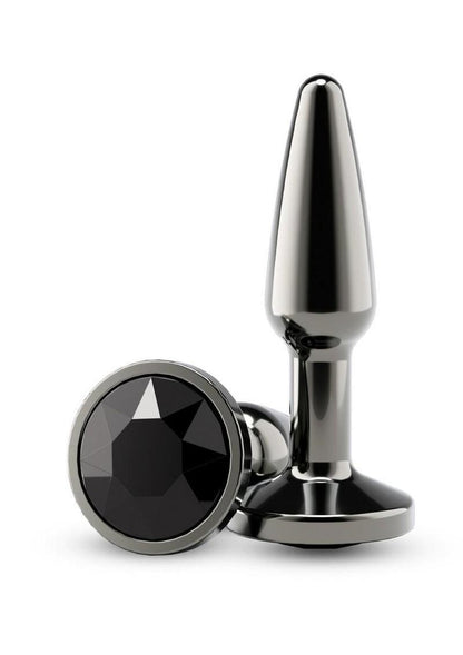 Rear Assets Chrome Tapered Anal Plug - Gray/Grey - Small