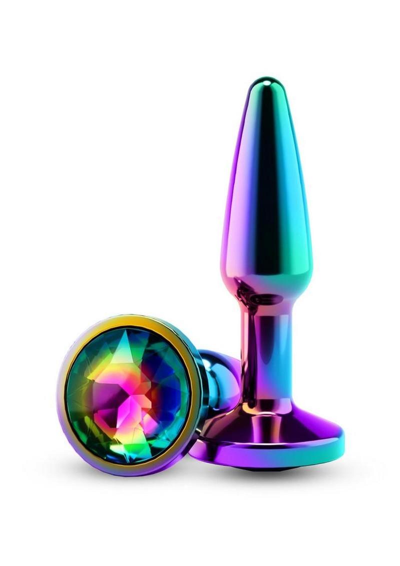 Rear Assets Chrome Tapered Anal Plug - Multicolor - Small