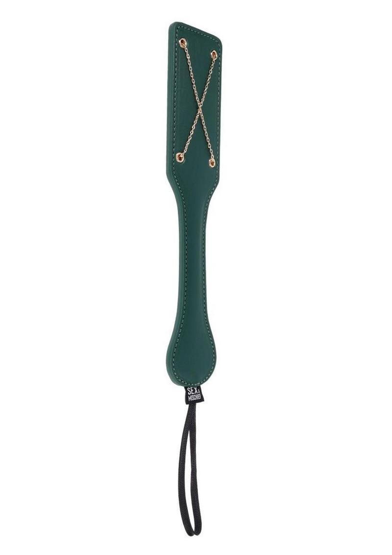 Sex and Mischief Indica Chain Impressions Paddle - Green