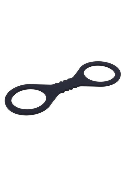 Sex and Mischief Shadow Silicone Cuffs - Black - Small