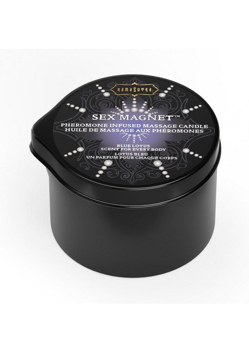 Sex Magnet Pheromone Massage Candle with Pour Spout - Small - Blue Lotus - Small