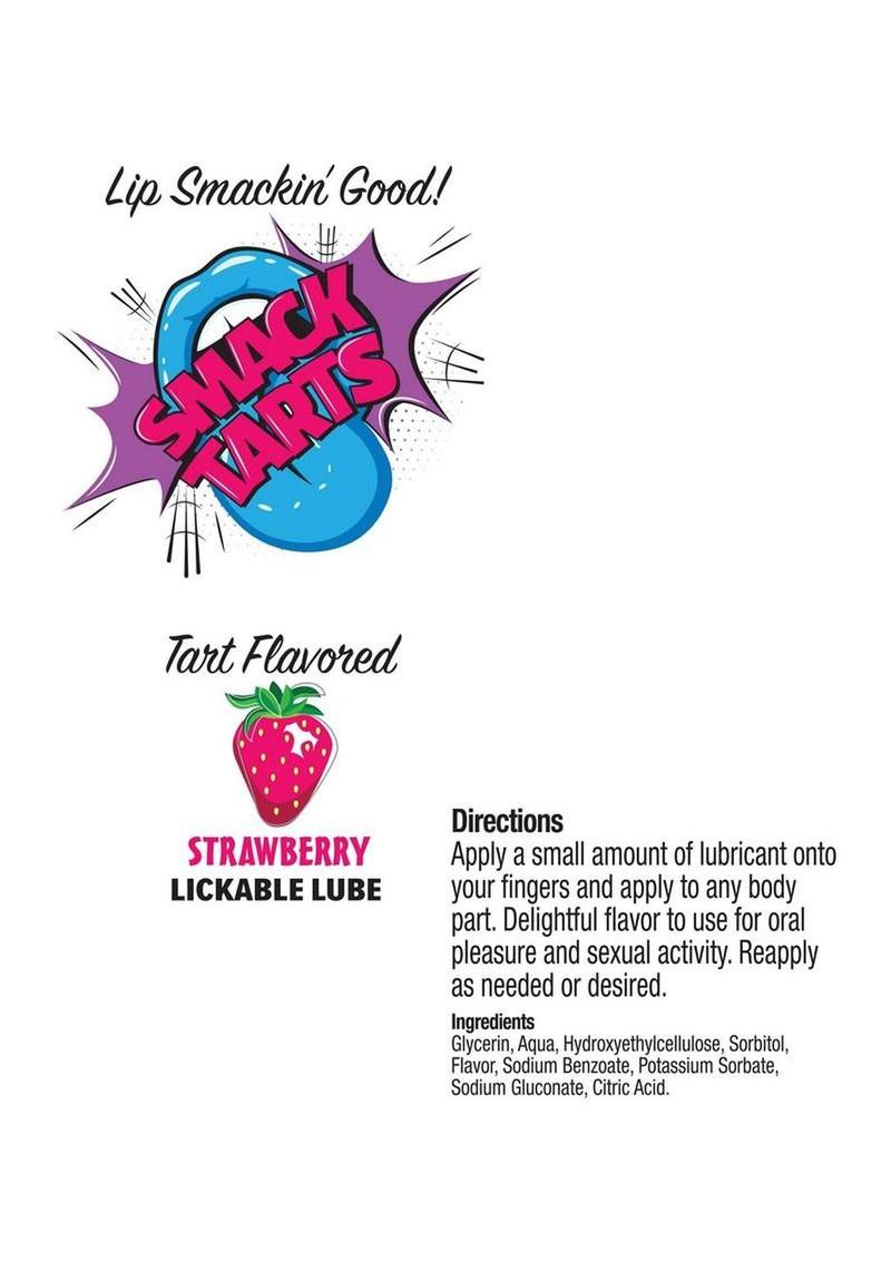 Smack Tarts Lickable Lube 2oz - Sour - Strawberry