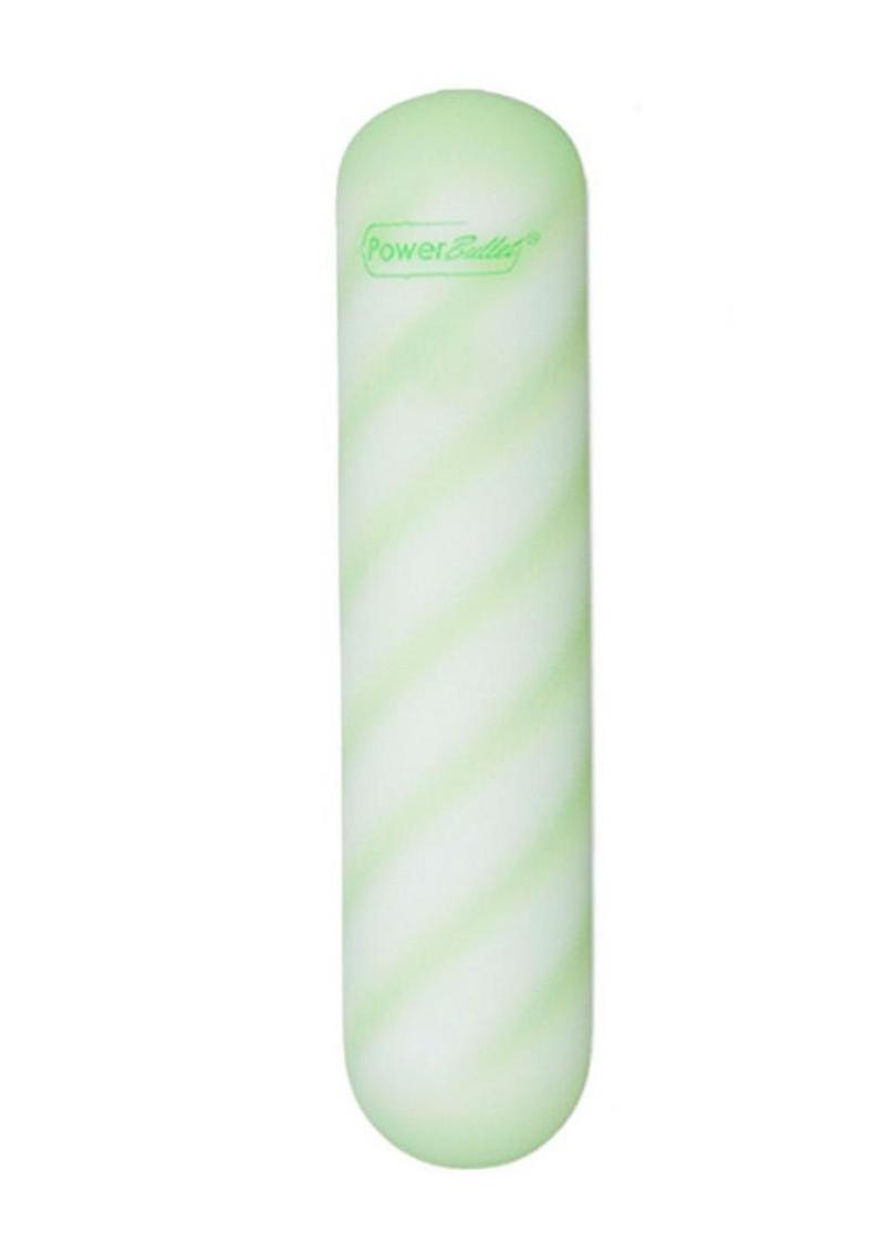 Softies Dual Silicone Rechargeable Body Bullet Vibrator - Green - 4in