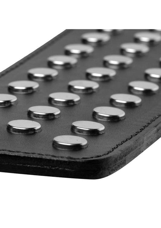 Strict Leather Studded Paddle - Black